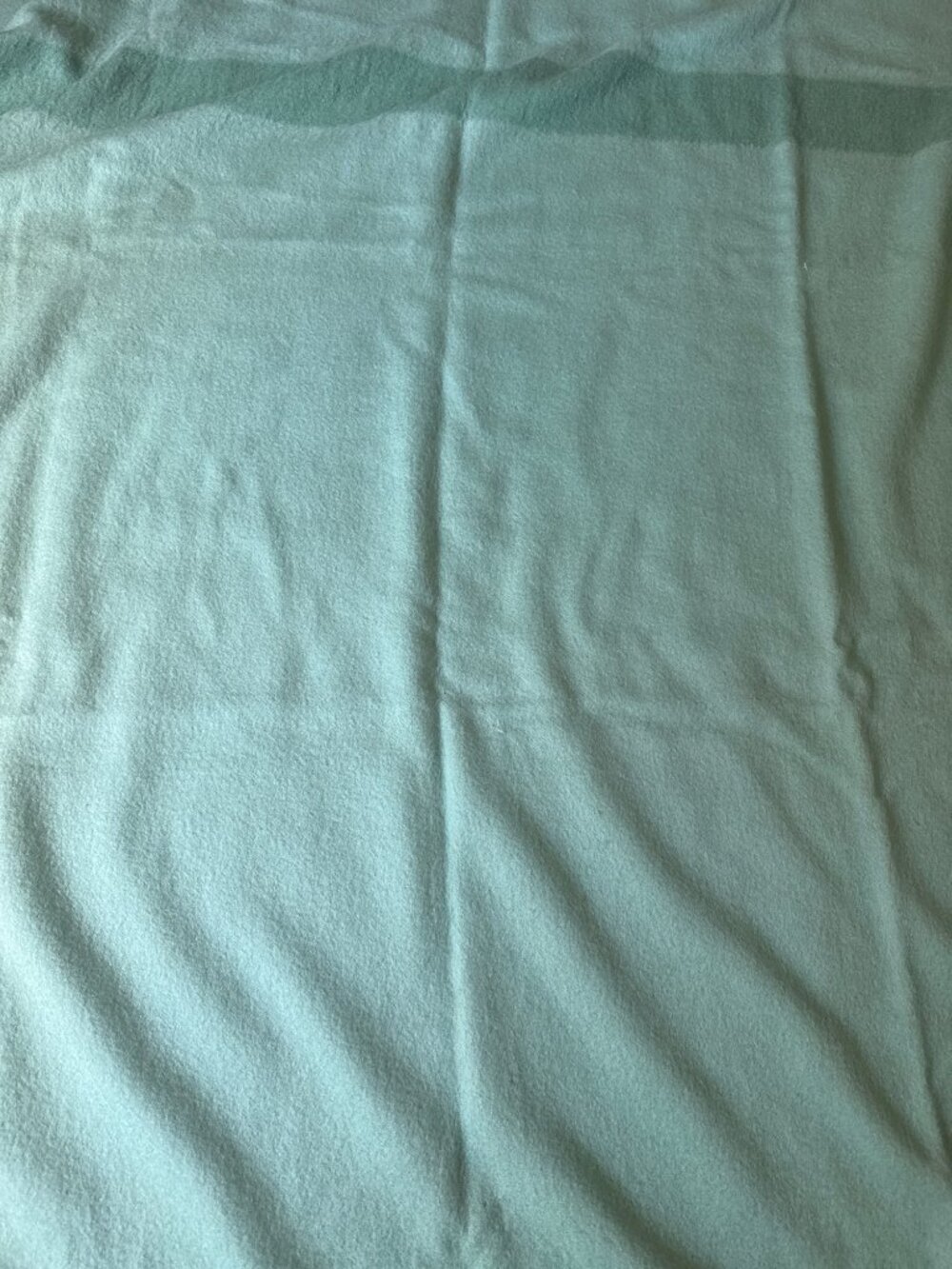 Vintage Hudsons Bay 4 Point Green Wool Blanket Made In England 90"x70" - Picture 5 of 5